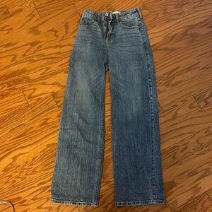 Abercrombie girls high rise wide leg jeans size 11/12 long